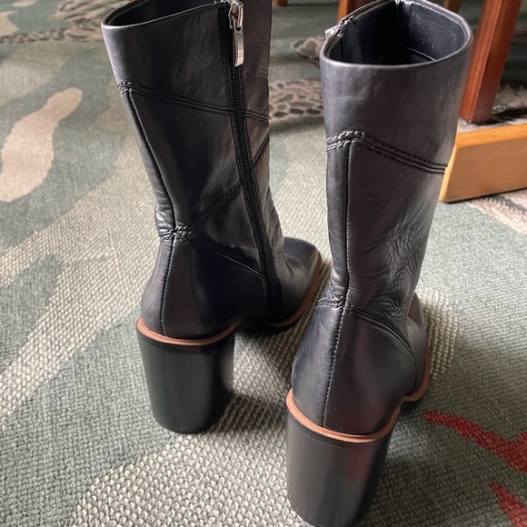 Franco Sarto Black Stevie Heeled Boots - Picture 8 of 15